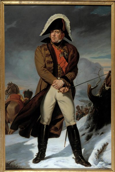 Portret van Michel Ney, Hertog van Elchingen, Prins van Moscova, Maarschalk van Frankrijk (detail) door Eugene Battaille