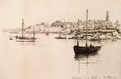 Dourarnenez Vu de Treboul door Eugene Bejot