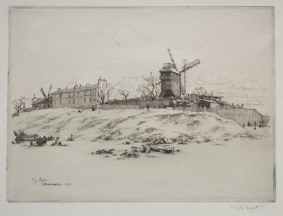 Moulin de la Galette, Montmartre door Eugene Bejot