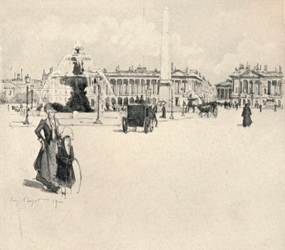 Place de la Concorde, 1915 door Eugene Bejot
