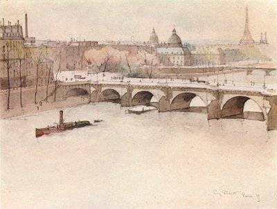 De Pont Neuf, 1915 door Eugene Bejot