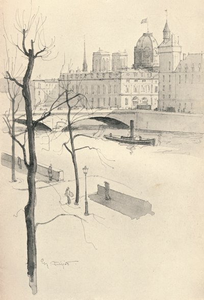 De Pont au Change, 1915 door Eugene Bejot