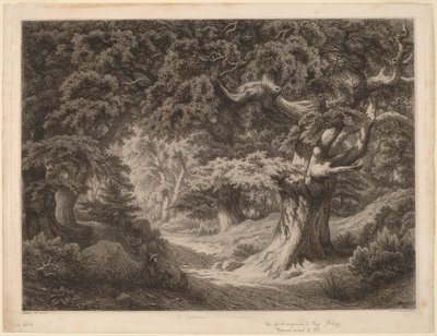 Le Charlemagne (Bos van Fontainebleau) door Eugene Bléry