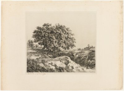 Het Boeket van Bomen, of De Lindebomen (Souvenir van de Sarthe) door Eugene Bléry