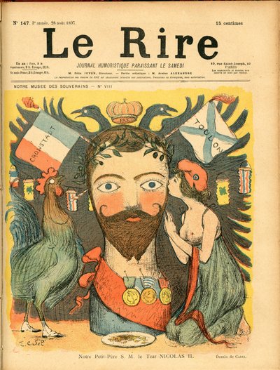 Omslag van Le Lire, Satirisch in kleuren door Eugene Cadel