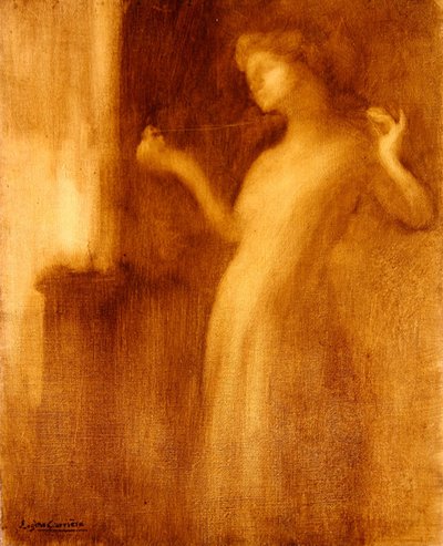 De Vrijgezelle, of De Gebroken Ketting door Eugène Carrière
