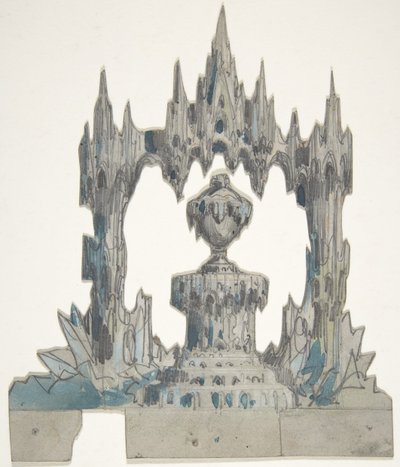 Ontwerp voor een toneelset in de Opéra, Parijs door Eugene Ciceri