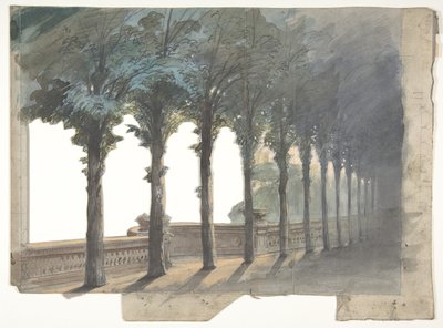 Ontwerp voor een Decor op de Opéra, Parijs door Eugene Ciceri