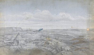 Ontwerp voor een Toneelset in de Opéra, Parijs, 1830-90 door Eugene Ciceri
