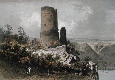 De Kattentoren, Rijnvallei door Eugene Ciceri