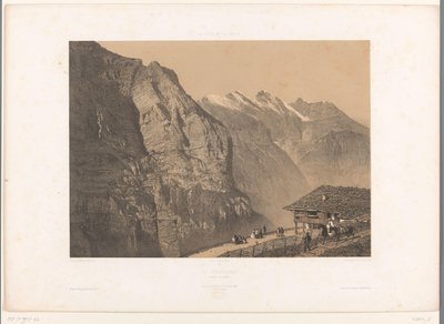 Zicht op de Wengernalp door Eugene Ciceri