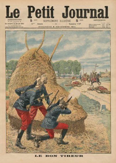 Een goede schot, voorpagina illustratie van 