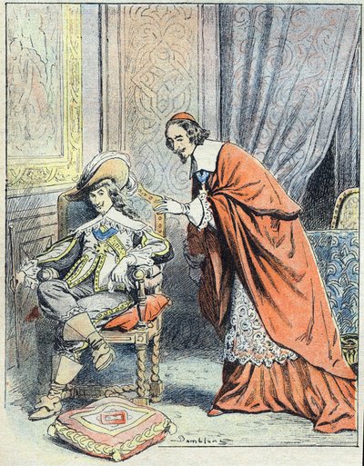Illustratie voor "Vint ans apres" (Twintig jaar later) door Eugene Damblans