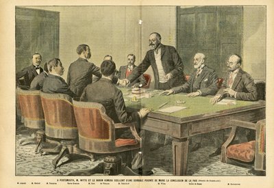 Illustratie van Eugene Damblans (1865-1945) in Le Pelerin door Eugene Damblans