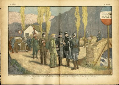 Illustratie van Eugene Damblans (1865-1945) in Le Pelerin door Eugene Damblans