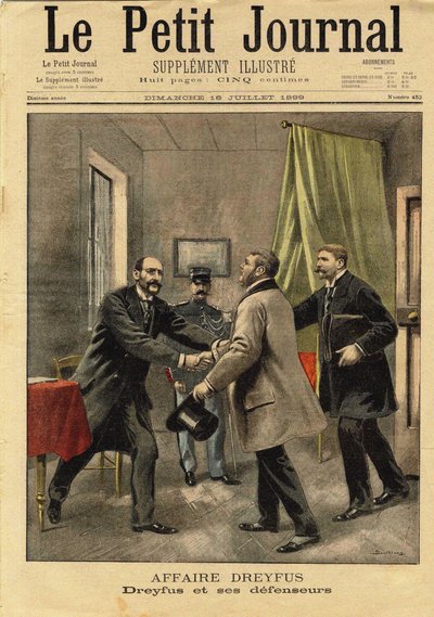 Le Petit Journal betreffende de Dreyfus-affaire, 1899 door Eugene Damblans