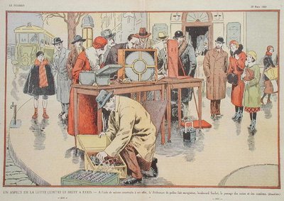Het meten van de geluidsniveaus in Parijs, uit 