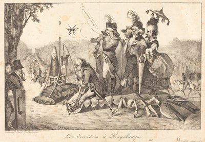 Les Ecrevisses à Longchamps door Eugene Delacroix, Charles Etienne Pierre Motte