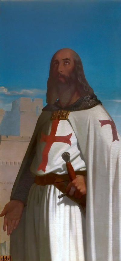 Jacques de Molay, Grootmeester van de Tempeliers door Eugene Emmanuel Amaury Duval
