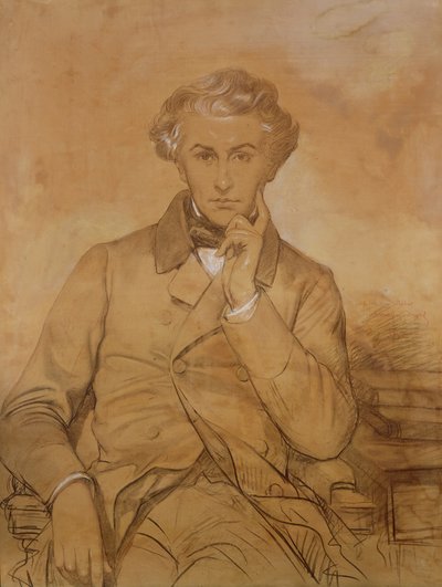 Portret van Henri Reber (1807-80) door Eugene Emmanuel Amaury Duval