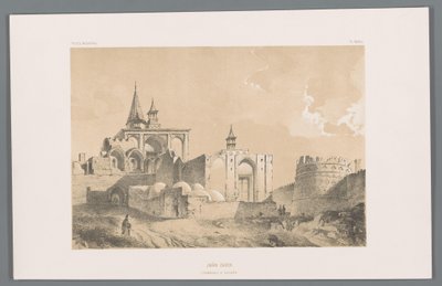 Imamzadeh graftombe bij Kashan door Eugene Flandin