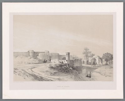 Shemranpoort in Teheran door Eugene Flandin