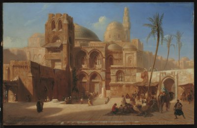 Het Heilig Graf in Jeruzalem door Eugene Flandin