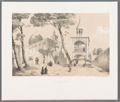 Vank-kathedraal van Isfahan door Eugene Flandin