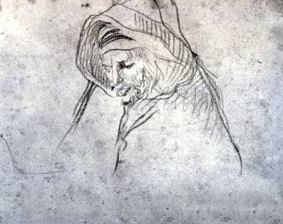 Berber oude man in de Sahel door Eugène Fromentin