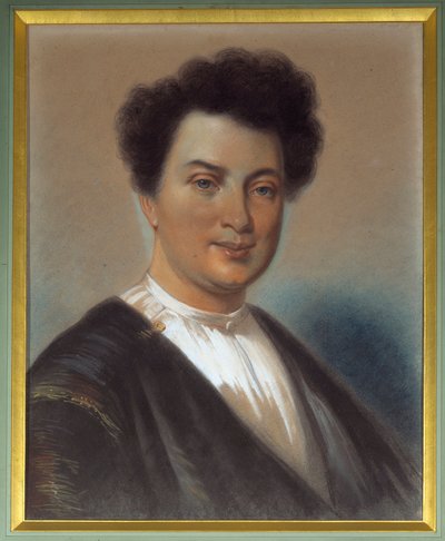 Portret van Alexandre Dumas Pere (1802-1870) door Eugene Giraud