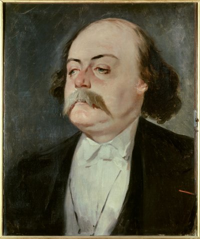 Portret van Gustave Flaubert, Franse schrijver, circa 1865 door Eugene Giraud