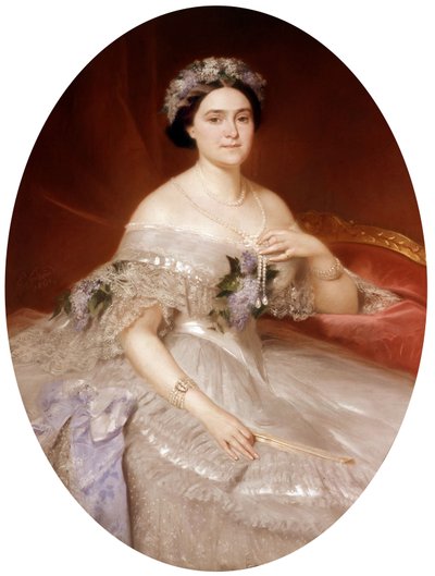 Portret van Mathilde Bonaparte door Eugene Giraud