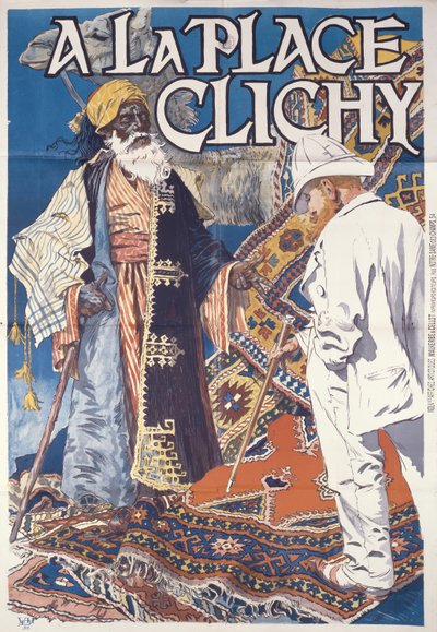 A la Place Clichy, c.1891 door Eugene Grasset