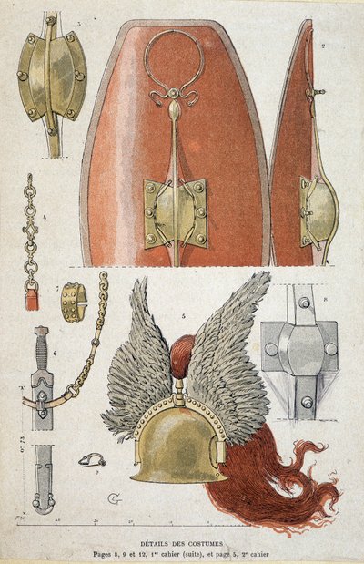 Details van Gallische krijgerkostuum - in 