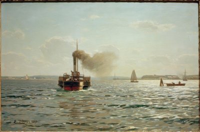 De Oostzee bij Flensburg door Eugene Gustav Dücker