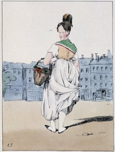 Vrouw met een mand, boulevard de l