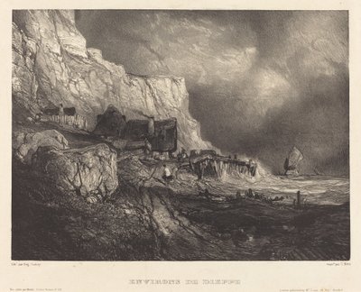 Omgeving van Dieppe door Eugene Isabey