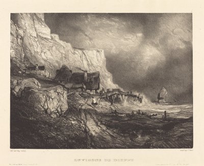 Omgeving van Dieppe door Eugene Isabey