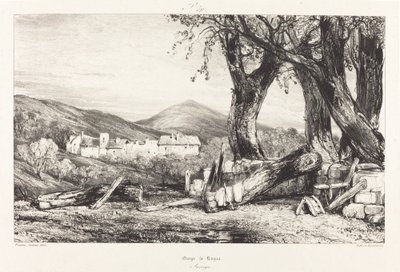 Kloof van Royat, Auvergne door Eugene Isabey