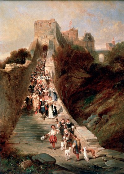 Het kasteel verlaten door Eugene Isabey