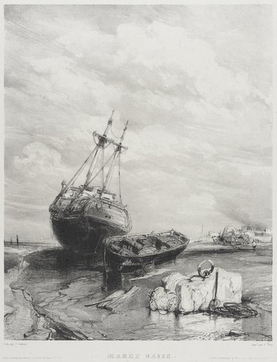 Laagwater door Eugene Isabey