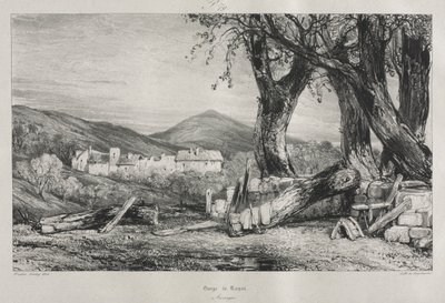 Schilderachtige en Romantische Reizen in Oud Frankrijk: Auvergne (deel II), Kloof van Royat, Plaat 79 door Eugene Isabey