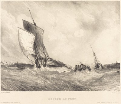 Terugkeer naar de Haven door Eugene Isabey