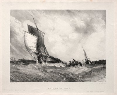 Zes marines: Retour au port, 1833 door Eugene Isabey
