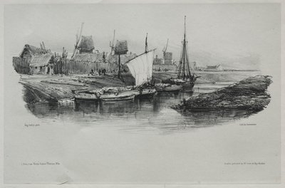 Souvenirs: Kanaaloever, 1832 door Eugene Isabey
