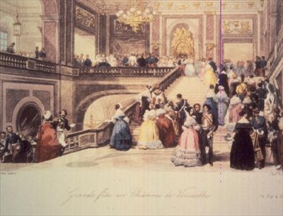 Een bal in het kasteel van Versailles, gegraveerd door Charles Rolls door Eugene Louis (after) Lami
