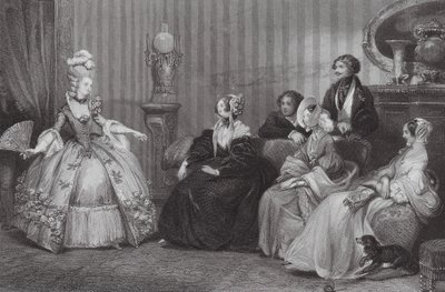 Gekleed voor het Opera Bal door Eugene Louis (after) Lami