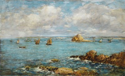 Baai van Douarnenez, 1897 door Eugene Louis Boudin