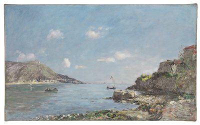Beaulieu, La Baie des Fourmis, ochtendeffect, 1892 door Eugene Louis Boudin