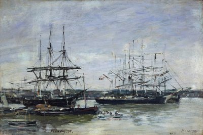 Bordeaux, 1875 door Eugene Louis Boudin